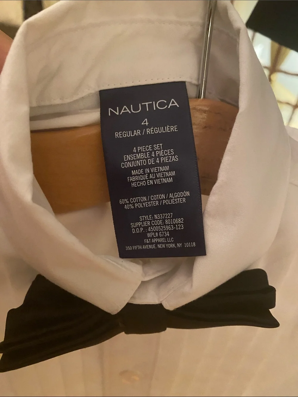 Nautica Black Formal 4 piece Suit